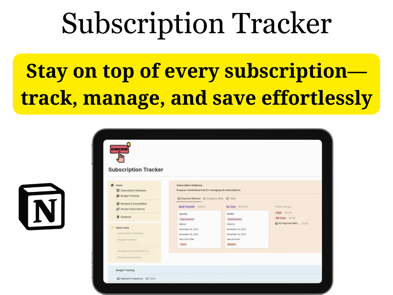 Subscription Tracker